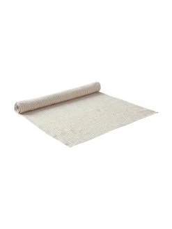 Jotex Gestreifter Leinen-Tischläufer Alina in Beige/Cremeweiß, B 40 x L 140 cm