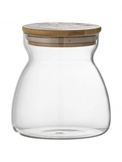 Bloomingville Glas-Aufbewahrungsdose Tinse mit Deckel, Ø 11 x H 12 cm