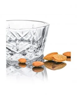 Glas-Dipschälchen Harvey mit Kristallrelief, 4 Stück, Ø 11 x H 6 cm -Küche Geschäft Glas Dipschalchen Harvey mit Kristallrelief 4 Stuck 3