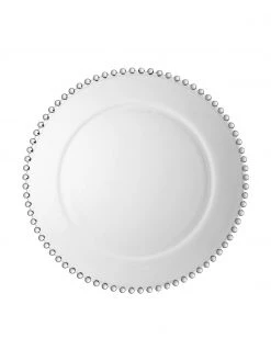 Cote Table Glas-Platzteller Perles mit Randdekor, Ø 33 cm