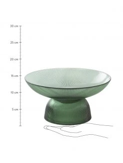 Jotex Glas-Servierschale Amora mit Rillenrelief, Ø 26 cm, Ø 26 x H 13 cm -Küche Geschäft Glas Servierschale Amora mit Rillenrelief O 26 cm 2