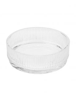 Stelton Glas-Servierschale Pilastro mit Rillenrelief, Ø 15 cm