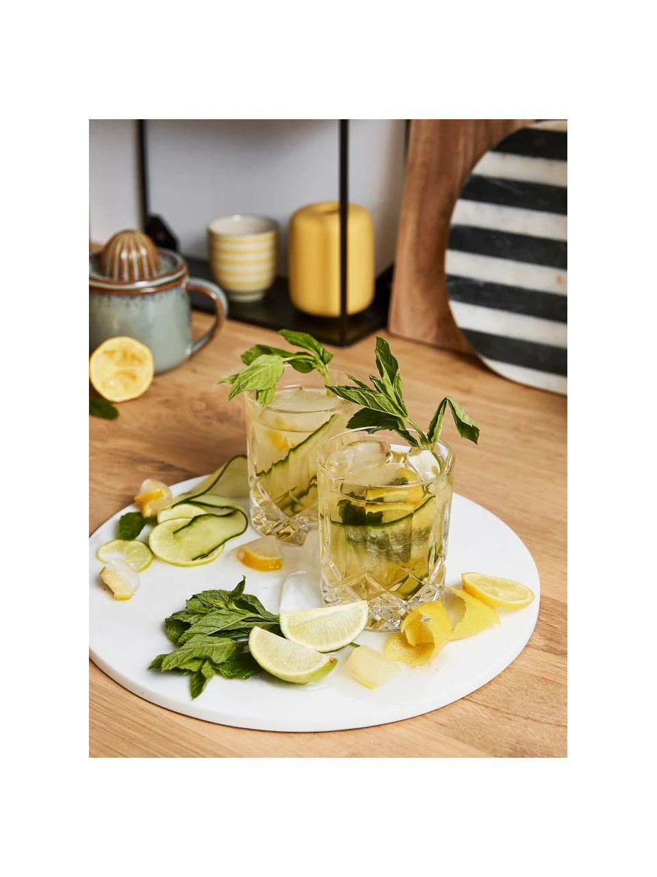 Westwing Collection Gläser-Set George mit Kristallrelief, 8-tlg., Set mit verschiedenen Größen 2 Westwing Collection Gläser-Set George mit Kristallrelief, 8-tlg., Set mit verschiedenen Größen – Bild 2