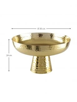 Goldfarbene Servierplatte Doree, Ø 30 cm, Ø 30 x H 24 cm -Küche Geschäft Goldfarbene Servierplatte Doree O 30 cm 2