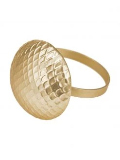 Goldfarbene Serviettenringe Matt, 4er-Set, Ø 5 x H 4 cm -Küche Geschäft Goldfarbene Serviettenringe Matt 4er Set 5