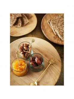 Madam Stoltz Goldfarbene kleine L&ouml;ffel Bali aus Messing, 2er-Set, L 12 cm -Küche Geschäft Goldfarbene kleine Loffel Bali aus Messing 2er Set 3