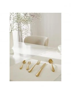 Westwing Collection Goldfarbenes Besteck-Set Francine matt gebürstet, 4 Personen (20-tlg.) -Küche Geschäft Goldfarbenes Besteck Set Francine matt geburstet 4 Personen 20 tlg 2