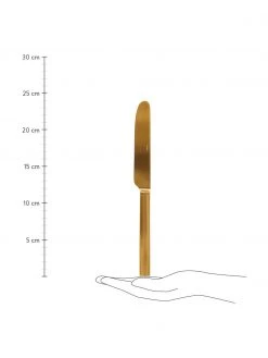 Jotex Goldfarbenes Besteck-Set Lexi mit Rillenstruktur am Griff, 6 Personen (24-tlg.) -Küche Geschäft Goldfarbenes Besteck Set Lexi mit Rillenstruktur am Griff 6 Personen 24 tlg 2