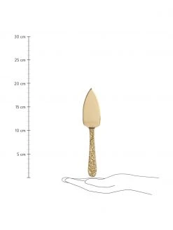 HKliving Goldfarbenes K&auml;semesser-Set Cheese, 3-teilig, Set mit verschiedenen Größen -Küche Geschäft Goldfarbenes Kasemesser Set Cheese 3 teilig 2