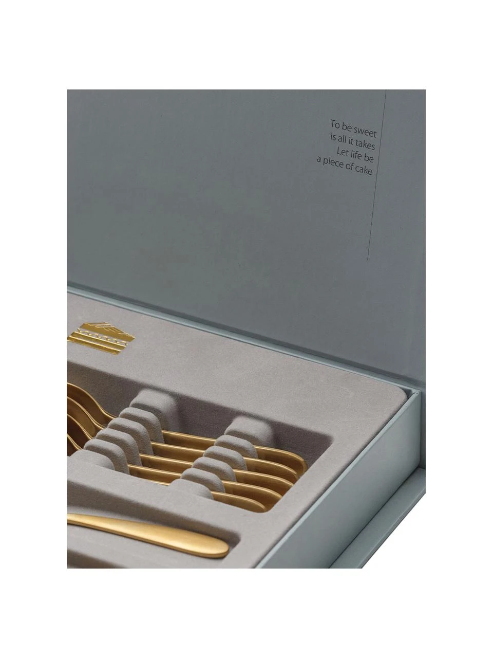 Goldfarbenes Kuchenbesteck-Set Tulip, 6 Personen (13-tlg.), Set in verschiedenen Größen 5 Goldfarbenes Kuchenbesteck-Set Tulip, 6 Personen (13-tlg.), Set in verschiedenen Größen – Bild 5