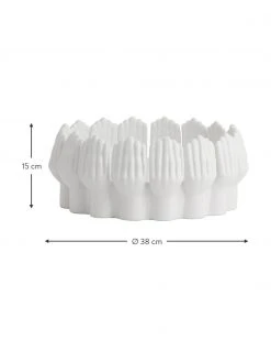 Nordal Große Dekoschale Anise aus Keramik Ø 38 cm, Ø 38 x H 15 cm -Küche Geschäft Grosse Dekoschale Anise aus Keramik O 38 cm 2