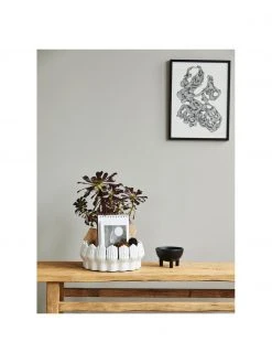 Nordal Große Dekoschale Anise aus Keramik Ø 38 cm, Ø 38 x H 15 cm -Küche Geschäft Grosse Dekoschale Anise aus Keramik O 38 cm 4