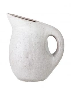 Bloomingville Großer Krug Taupe mit handgefertigter Sprenkelglasur, 3 L, Ø 16 x H 24 cm, 3 L