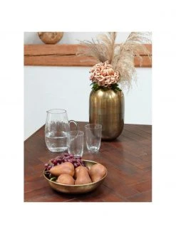 Broste Copenhagen Gro&szlig;er mundgeblasener Krug Hammered mit geh&auml;mmerter Oberfl&auml;che, 2 L, Ø 14 x H 22 cm, 2 L -Küche Geschäft Grosser mundgeblasener Krug Hammered mit gehammerter Oberflache 2 L 13