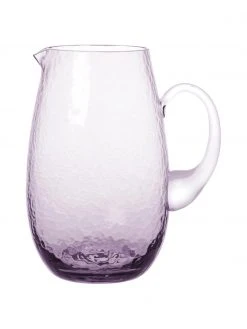 Broste Copenhagen Großer mundgeblasener Krug Hammered mit gehämmerter Oberfläche, 2 L, Ø 14 x H 22 cm, 2 L