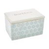 Bloomingville Handbemalte Butterdose Patrizia mit verspieltem Muster, B 13 x H 7 x T 9 cmNur noch wenige verfügbar