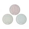Bloomingville Handbemalte Speiseteller Patrizia mit verspieltem Muster, 3er-Set, Ø 25 cm