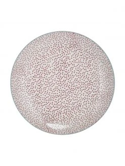 Bloomingville Handbemalte Speiseteller Patrizia mit verspieltem Muster, 3er-Set, Ø 25 cm -Küche Geschäft Handbemalte Speiseteller Patrizia mit verspieltem Muster 3er Set 2