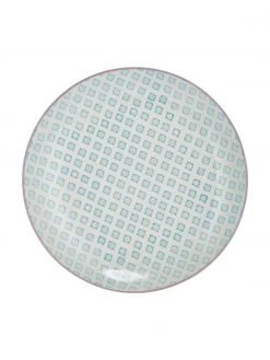 Bloomingville Handbemalte Speiseteller Patrizia mit verspieltem Muster, 3er-Set, Ø 25 cm -Küche Geschäft Handbemalte Speiseteller Patrizia mit verspieltem Muster 3er Set 4