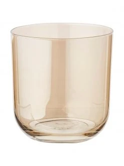 Lsa International Handbemalte Wassergläser Polka in Braun- und Grautönen, 4er-Set, Ø 9 x H 9 cm, 420 ml -Küche Geschäft Handbemalte Wasserglaser Polka in Braun und Grautonen 4er Set 5