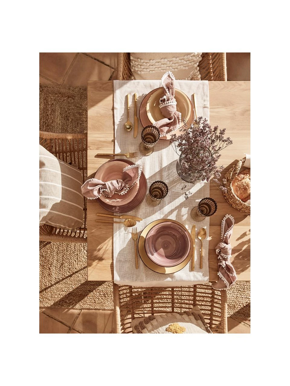 Villa D'Este Home Tivoli Handbemaltes Geschirr-Set Baita in Pastelltönen, 6 Personen (18-tlg.), Set mit verschiedenen Größen 3 Villa D'Este Home Tivoli Handbemaltes Geschirr-Set Baita in Pastelltönen, 6 Personen (18-tlg.), Set mit verschiedenen Größen – Bild 3