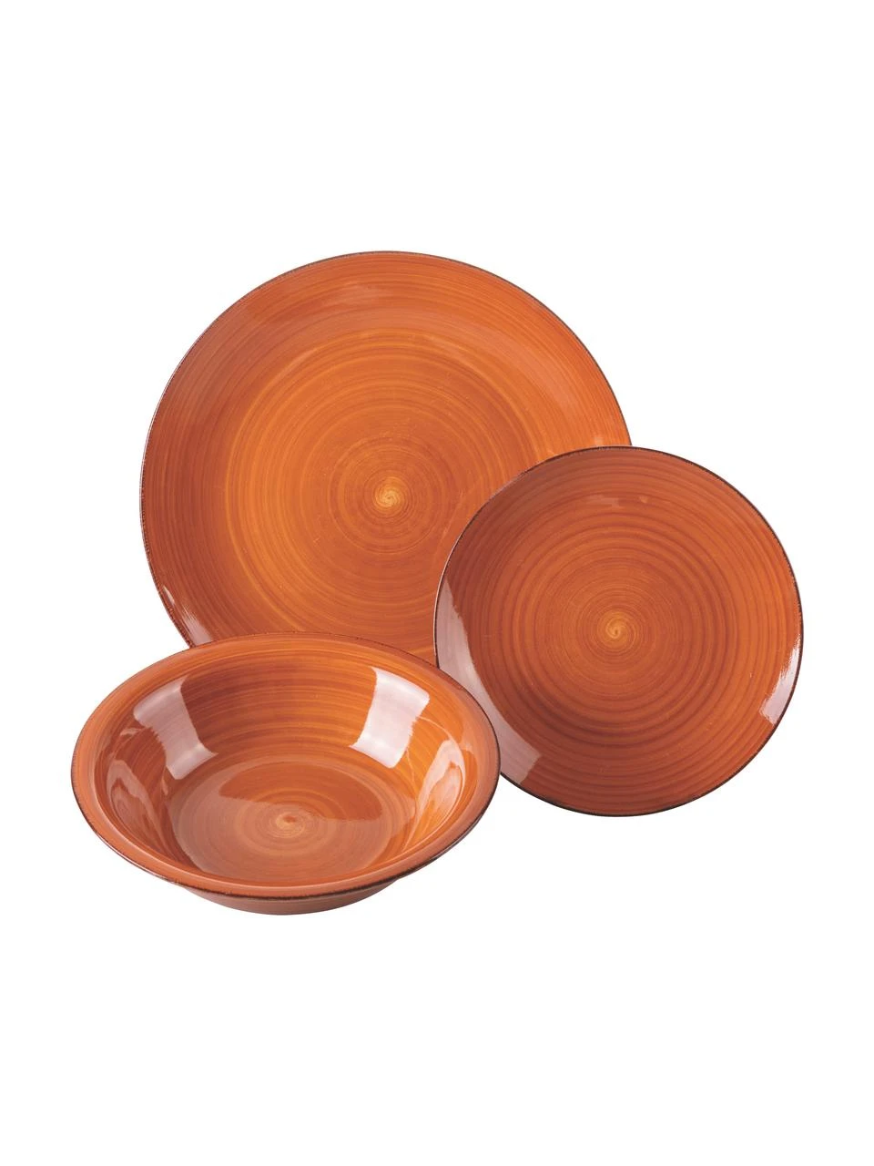 Villa D'Este Home Tivoli Handbemaltes Geschirr-Set Baita in Terrakottatönen, 6 Personen (18-tlg.), Set mit verschiedenen Größen 4 Villa D'Este Home Tivoli Handbemaltes Geschirr-Set Baita in Terrakottatönen, 6 Personen (18-tlg.), Set mit verschiedenen Größen – Bild 4