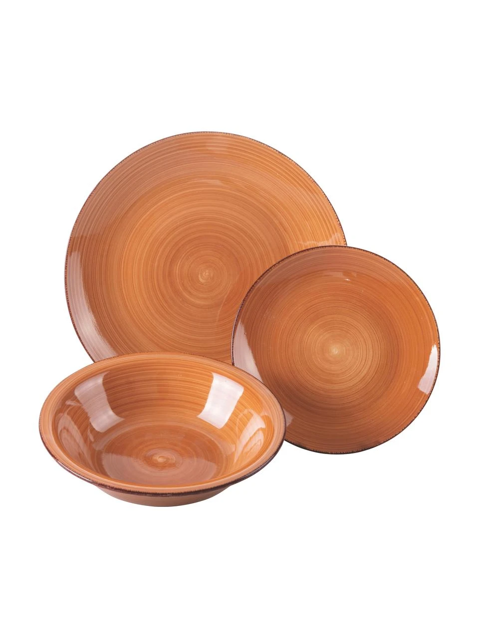 Villa D'Este Home Tivoli Handbemaltes Geschirr-Set Baita in Terrakottatönen, 6 Personen (18-tlg.), Set mit verschiedenen Größen 5 Villa D'Este Home Tivoli Handbemaltes Geschirr-Set Baita in Terrakottatönen, 6 Personen (18-tlg.), Set mit verschiedenen Größen – Bild 5