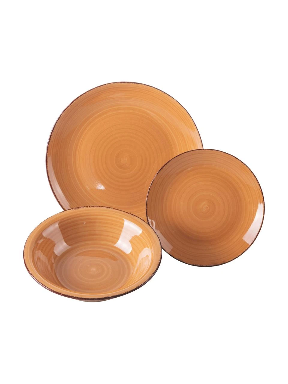 Villa D'Este Home Tivoli Handbemaltes Geschirr-Set Baita in Terrakottatönen, 6 Personen (18-tlg.), Set mit verschiedenen Größen 6 Villa D'Este Home Tivoli Handbemaltes Geschirr-Set Baita in Terrakottatönen, 6 Personen (18-tlg.), Set mit verschiedenen Größen – Bild 6