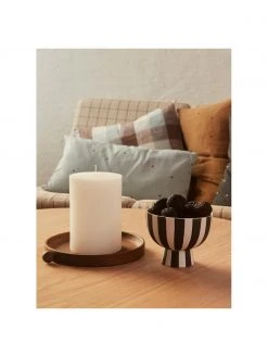 OYOY Living Design Handgefertigte Obstschale Toppu in Schwarz/Weiß, Ø 13 x H 10 cm -Küche Geschäft Handgefertigte Obstschale Toppu in SchwarzWeiss 9