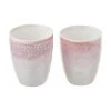 Westwing Collection Handgemachte Becher Amalia mit effektvoller Glasur, 2 Stück, Ø 10 x H 11 cm, 430 ml