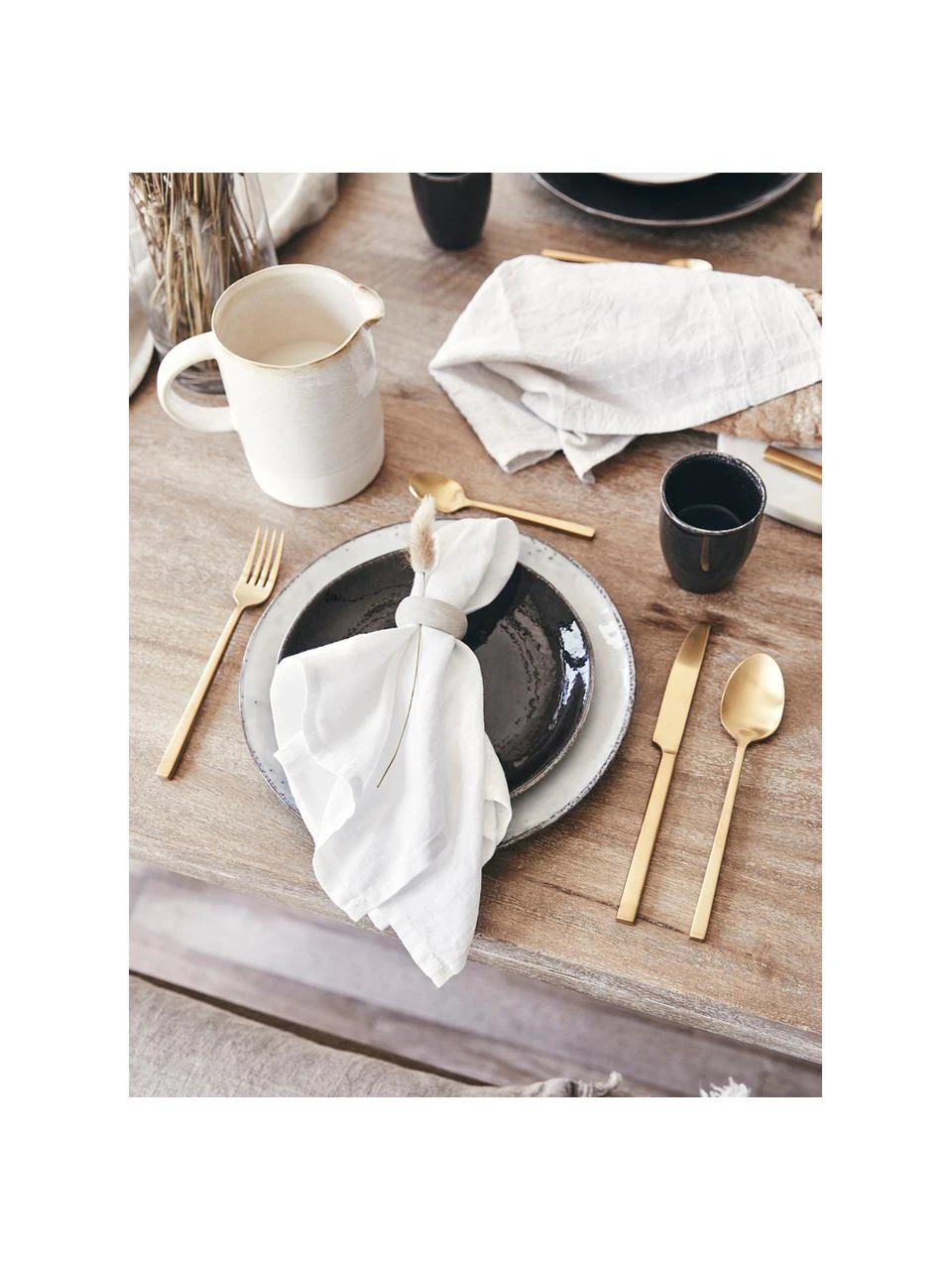 Broste Copenhagen Handgemachte Becher Nordic Coal aus Steingut, 6 Stück, Ø 8 x H 10 cm, 250 ml 4 Broste Copenhagen Handgemachte Becher Nordic Coal aus Steingut, 6 Stück, Ø 8 x H 10 cm, 250 ml – Bild 4