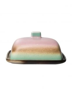 HKliving Handgemachte Butterdose 70's im Retro Style, B 12 x H 8 cm