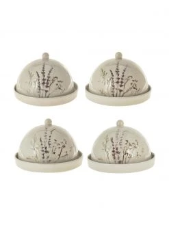 Bloomingville Handgemachte Butterdose Bea mit Gräser-Motiv, Ø 15 x H 10 cm 9 Bloomingville Handgemachte Butterdose Bea mit Gräser-Motiv, Ø 15 x H 10 cm -Küche Geschäft Handgemachte Butterdose Bea mit Graser Motiv 3