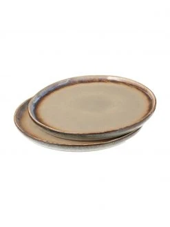Handgemachte Dessertteller Nomimono in Beige/Grau, 2 Stück, Ø 17 cm 10 Handgemachte Dessertteller Nomimono in Beige/Grau, 2 Stück, Ø 17 cm -Küche Geschäft Handgemachte Dessertteller Nomimono in BeigeGrau 2 Stuck 4