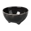 Broste Copenhagen Handgemachte Dipschälchen Nordic Coal Ø 11 aus Steingut, 4 Stück, Ø 11 x H 6 cm