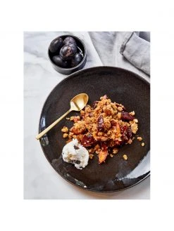 Broste Copenhagen Handgemachte Dipschalen Nordic Coal Ø 8 cm aus Steingut, 4 Stück, Ø 8 x H 3 cm -Küche Geschäft Handgemachte Dipschalen Nordic Coal O 8 cm aus Steingut 4 Stuck 2