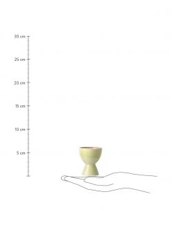 HKliving Handgemachte Eierbecher 70's im Retro Style, 4-Set, Ø 5 x H 6 cm -Küche Geschäft Handgemachte Eierbecher 70s im Retro Style 4 Set 2