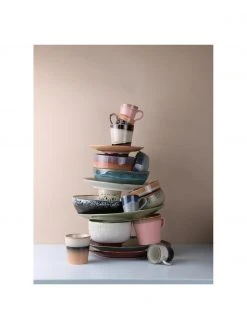 HKliving Handgemachte Frühstücksteller 70's im Retro Style, 2 Stück, Ø 22 cm 11 HKliving Handgemachte Frühstücksteller 70's im Retro Style, 2 Stück, Ø 22 cm -Küche Geschäft Handgemachte Fruhstucksteller 70s im Retro Style 2 Stuck 5