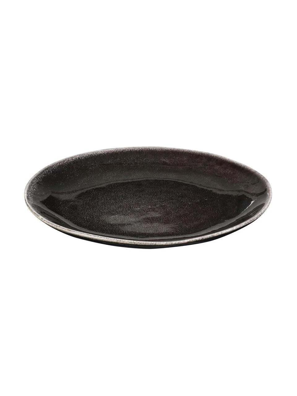 Broste Copenhagen Handgemachte Frühstücksteller Nordic Coal aus Steingut, 4 Stück, Ø 20 x H 3 cm 1 Broste Copenhagen Handgemachte Frühstücksteller Nordic Coal aus Steingut, 4 Stück, Ø 20 x H 3 cm