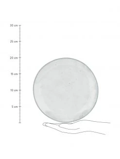 Broste Copenhagen Handgemachte Frühstücksteller Nordic Sand aus Steingut, 4 Stück, Ø 20 x H 3 cm -Küche Geschäft Handgemachte Fruhstucksteller Nordic Sand aus Steingut 4 Stuck 3