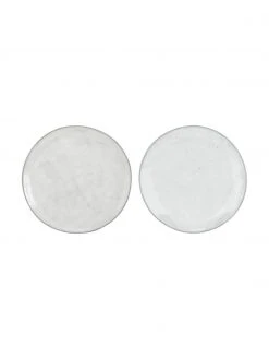 Broste Copenhagen Handgemachte Frühstücksteller Nordic Sand aus Steingut, 4 Stück, Ø 20 x H 3 cm -Küche Geschäft Handgemachte Fruhstucksteller Nordic Sand aus Steingut 4 Stuck 4