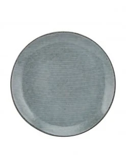 Broste Copenhagen Handgemachte Frühstücksteller Nordic Sea aus Steingut, 4 Stück, Ø 20 x H 3 cm