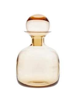 Asa Handgemachte Karaffe Colored in Bernsteinfarben transparent, 1.5 L, H 25 cm, 1.5 L