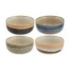 HKliving Handgemachte Schälchen 70's im Retro Style, 4er-Set, Ø 11 x H 5 cm