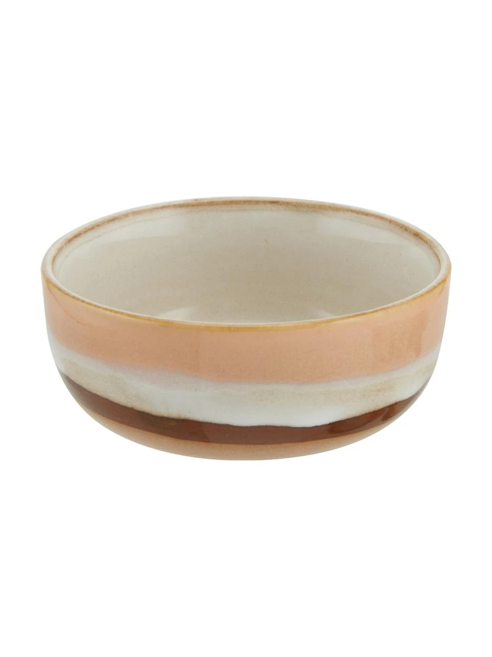 HKliving Handgemachte Schälchen 70's im Retro Style, 4er-Set, Ø 11 x H 5 cm 5 HKliving Handgemachte Schälchen 70's im Retro Style, 4er-Set, Ø 11 x H 5 cm – Bild 5