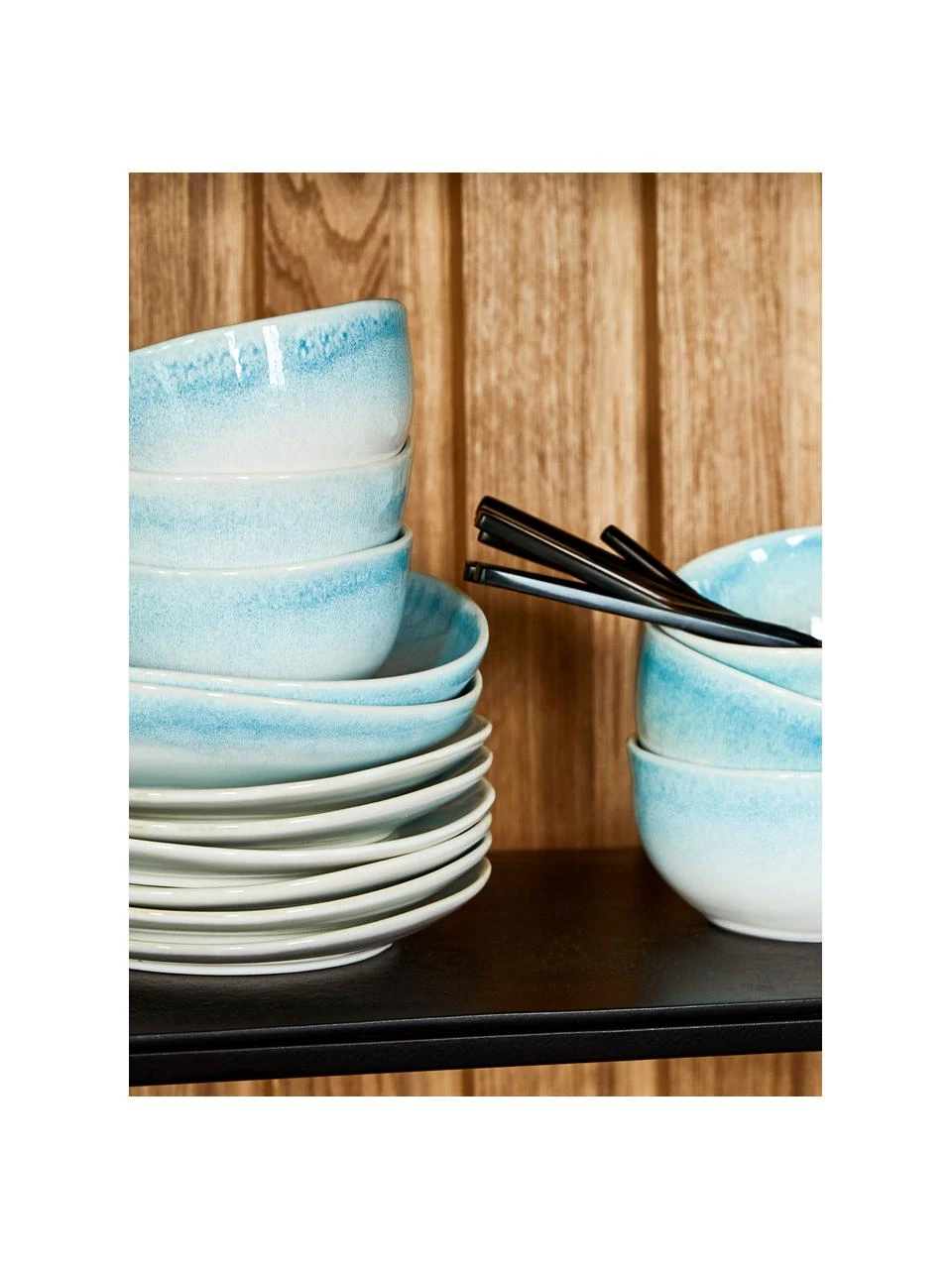 Westwing Collection Handgemachte Schälchen Amalia mit effektvoller Glasur, 2 Stück, Ø 14 x H 7 cm 2 Westwing Collection Handgemachte Schälchen Amalia mit effektvoller Glasur, 2 Stück, Ø 14 x H 7 cm – Bild 2