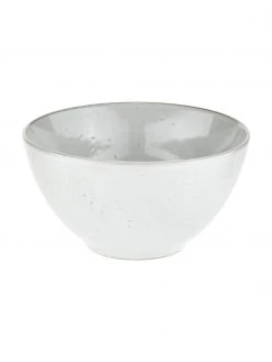 Broste Copenhagen Handgemachte Schälchen Nordic Sand Ø 17 cm aus Steingut, 4 Stück, Ø 17 x H 9 cm