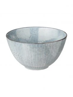 Broste Copenhagen Handgemachte Schälchen Nordic Sea Ø 15 cm aus Steingut, 4 Stück, Ø 15 x H 8 cm