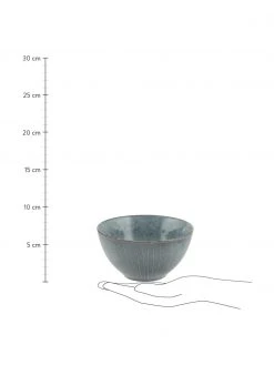 Broste Copenhagen Handgemachte Sch&auml;lchen Nordic Sea &Oslash; 17 cm aus Steingut, 4 St&uuml;ck, Ø 17 x H 9 cm -Küche Geschäft Handgemachte Schalchen Nordic Sea O 17 cm aus Steingut 4 Stuck 3