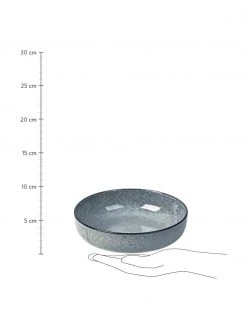 Broste Copenhagen Handgemachte Schalen Nordic Sea Ø 17 cm aus Steingut, 4 Stück, Ø 17 cmNur noch wenige verfügbar -Küche Geschäft Handgemachte Schalen Nordic Sea O 17 cm aus Steingut 4 Stuck 2